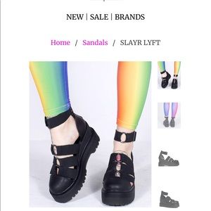 YRU sandals black new